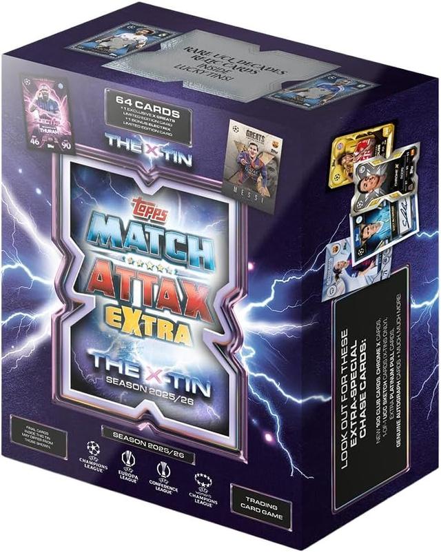 (Naujiena!) UEFA Champions League 2026 Match Attax EXTRA X Tin